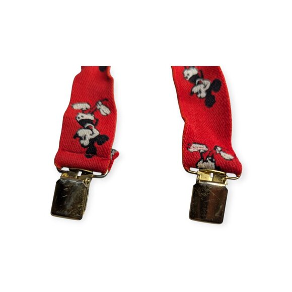 Vintage Disney Red & Mickey Mouse Adjustable Suspenders - Picture 2 of 7